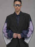 Zip-Sleeve Tailored Blazer